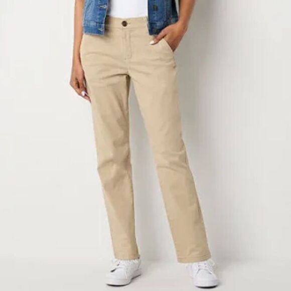 ST JOHN’S BAY Stretch 8T Unisex Wide leg Corduroy Pant - Picture 1 of 12